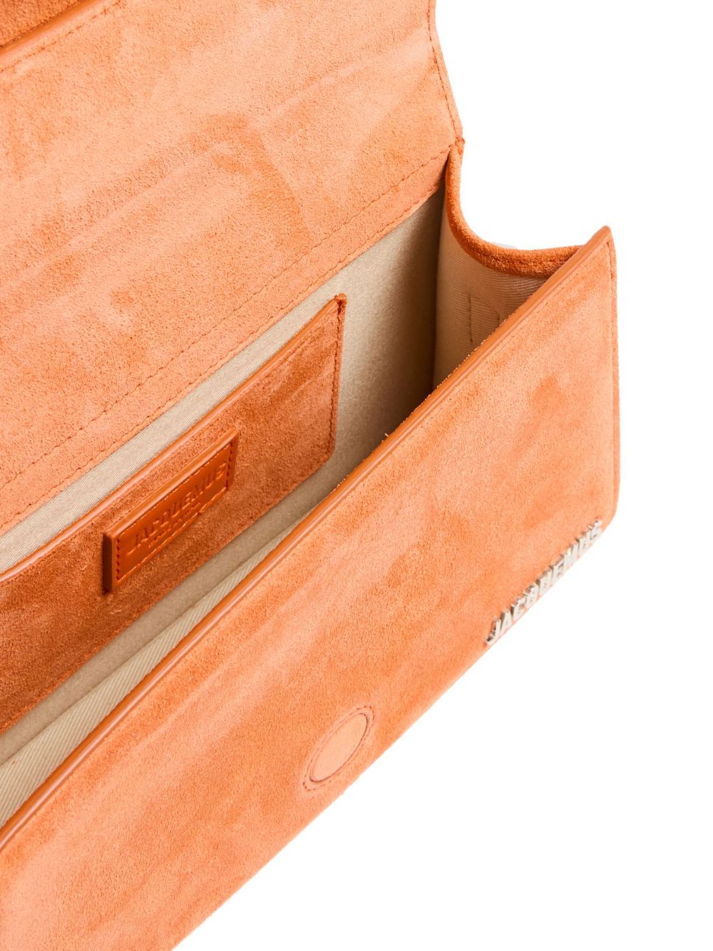 Le Grand Bambino terracotta leather top handle bag