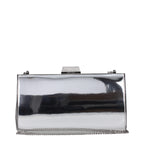 Pochette in pelle grigia