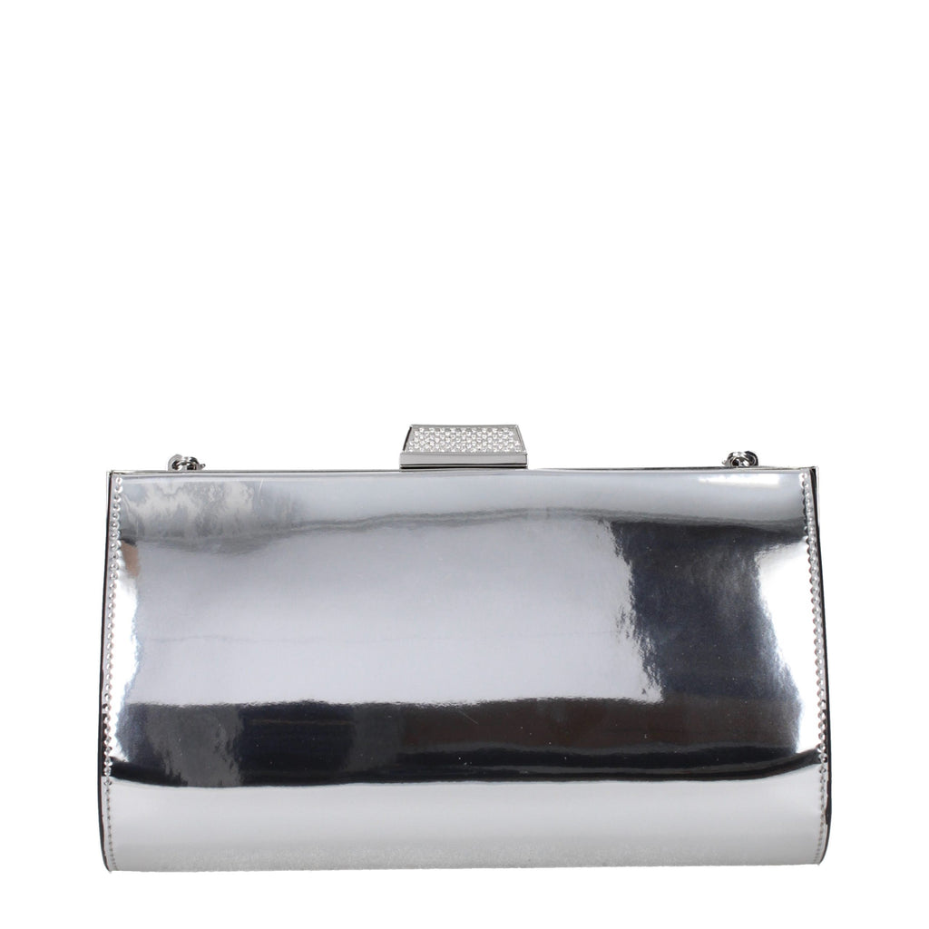 Pochette in pelle grigia