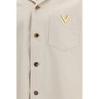 Beige denim shirt