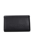 Pochette in pelle nera