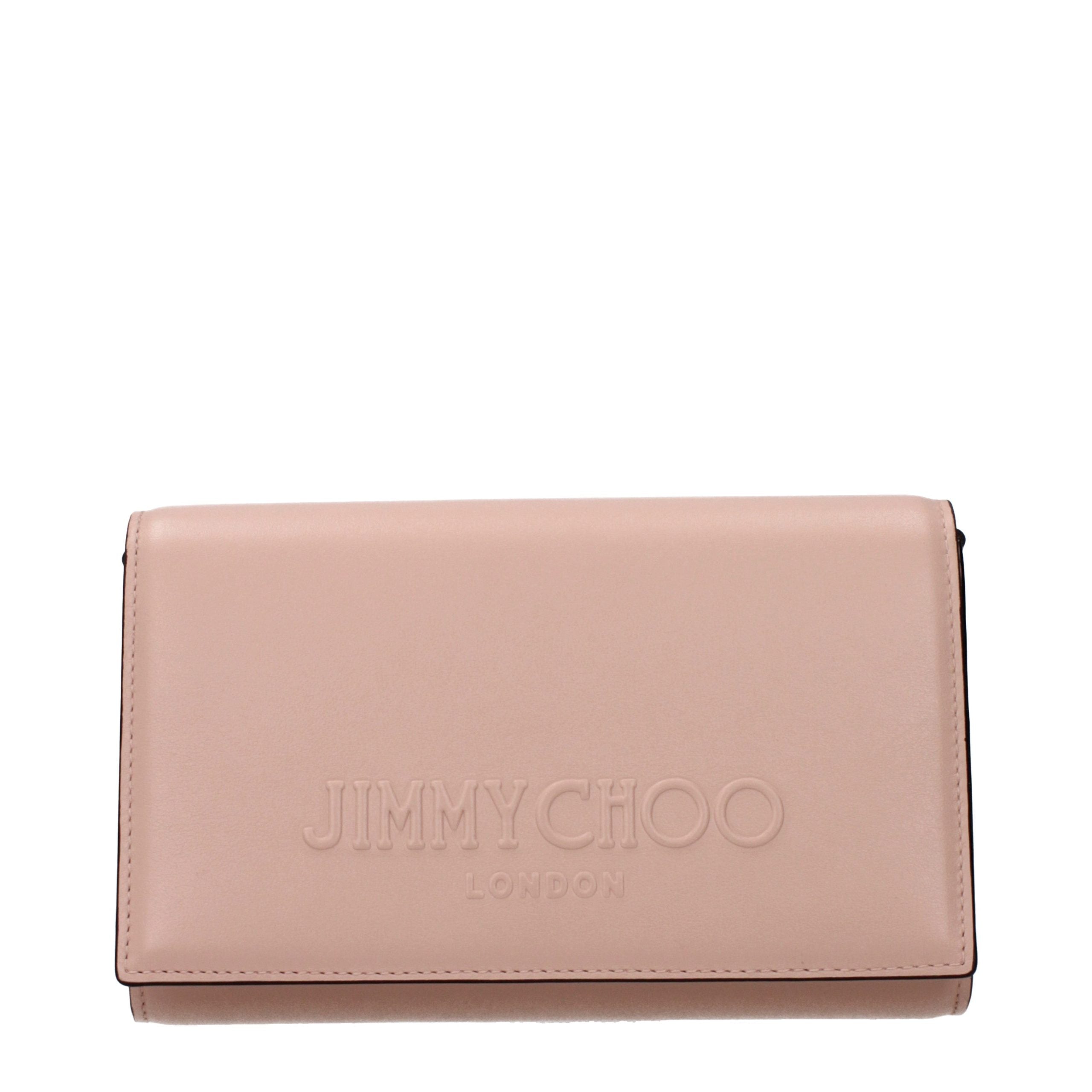 Pochette in pelle rosa