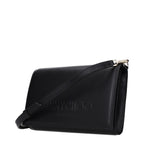 Pochette in pelle nera