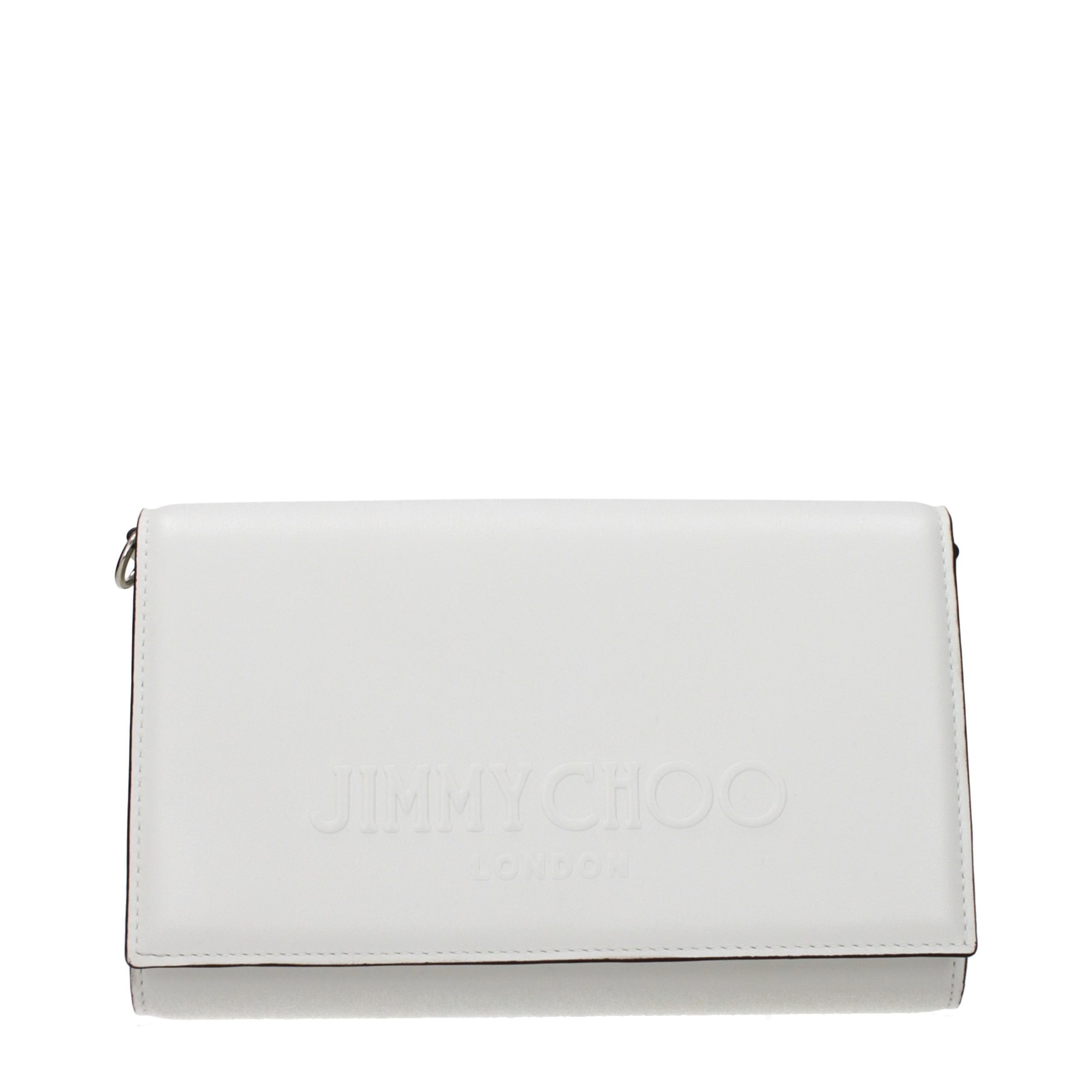 Pochette in pelle bianca