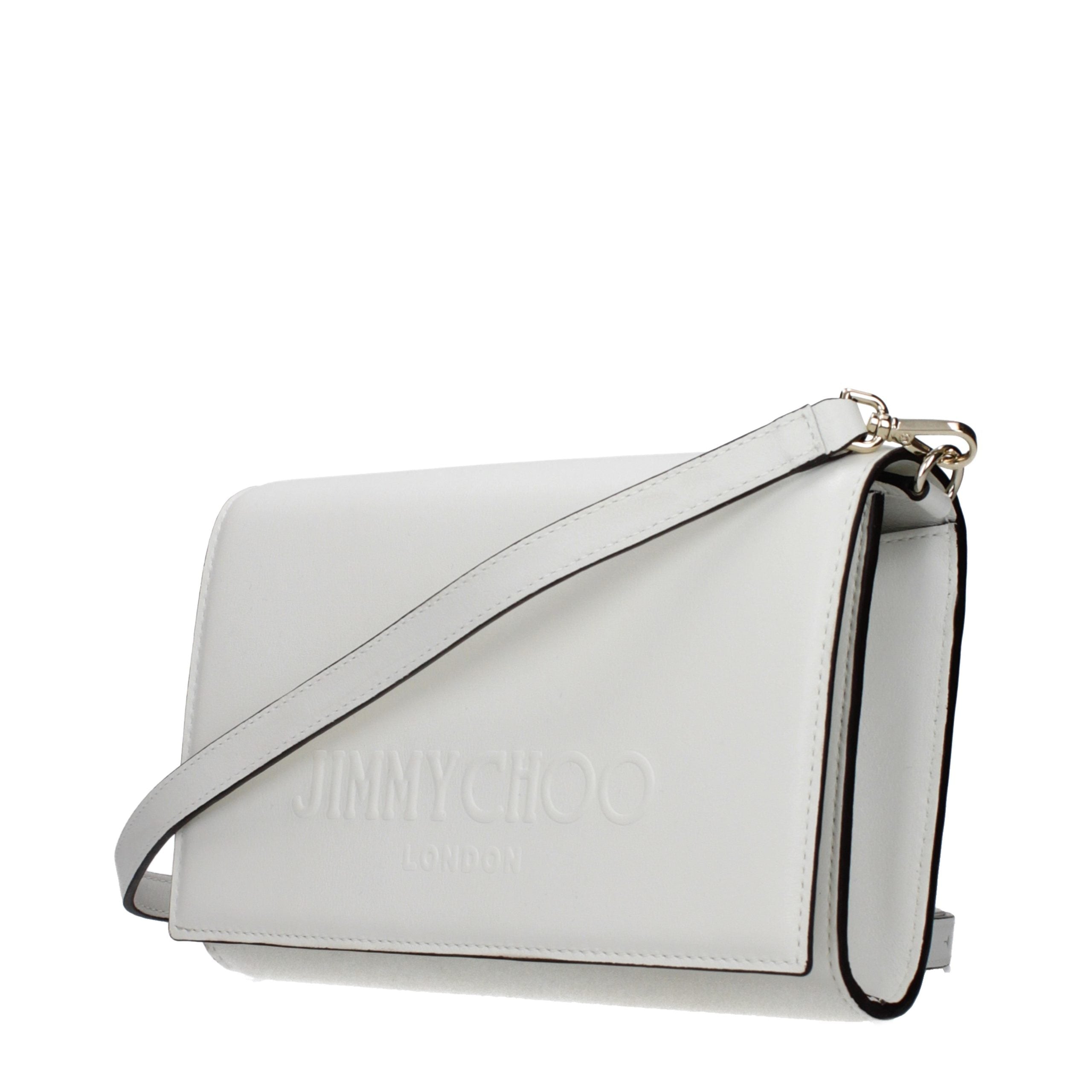 Pochette in pelle bianca