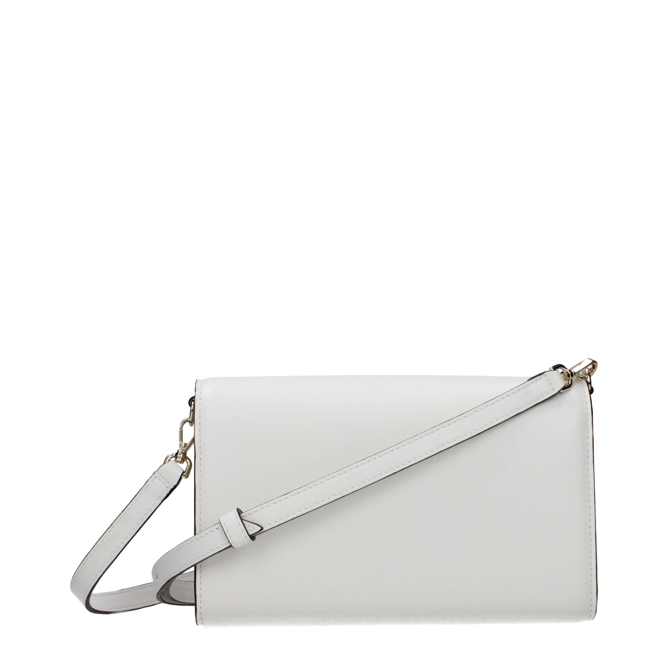 Pochette in pelle bianca