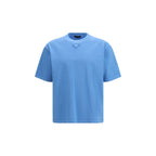 T-shirt blu in cotone