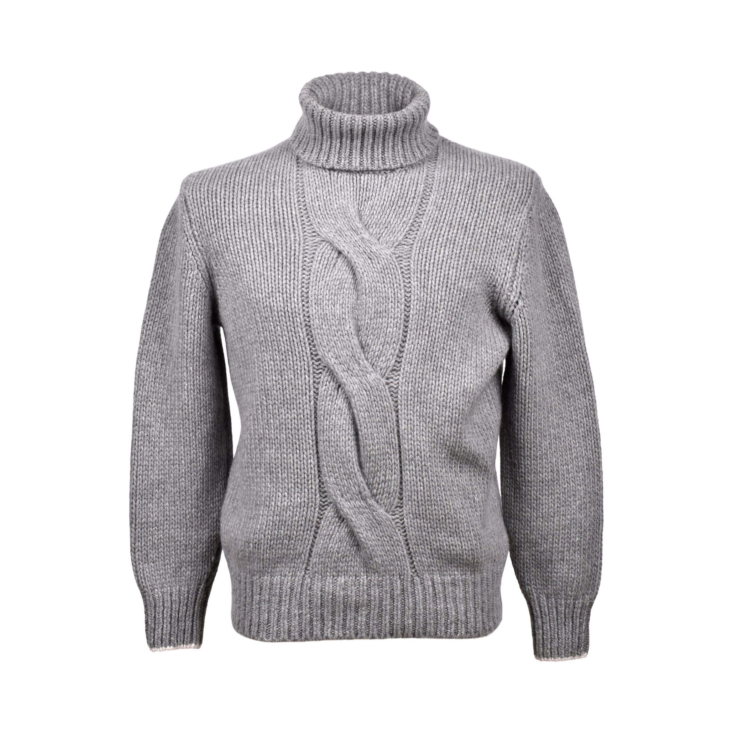 Gray cashmere sweater