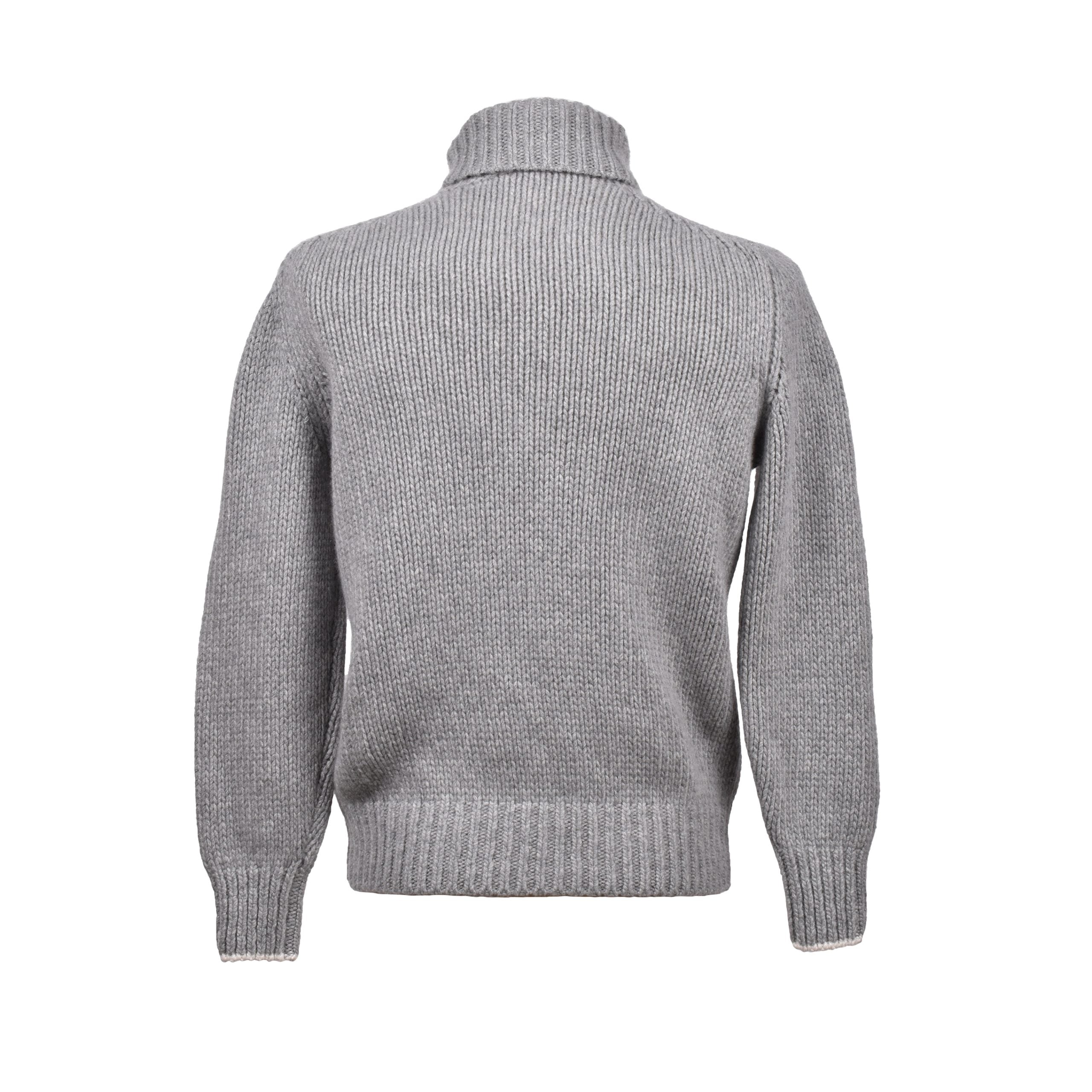 Gray cashmere sweater