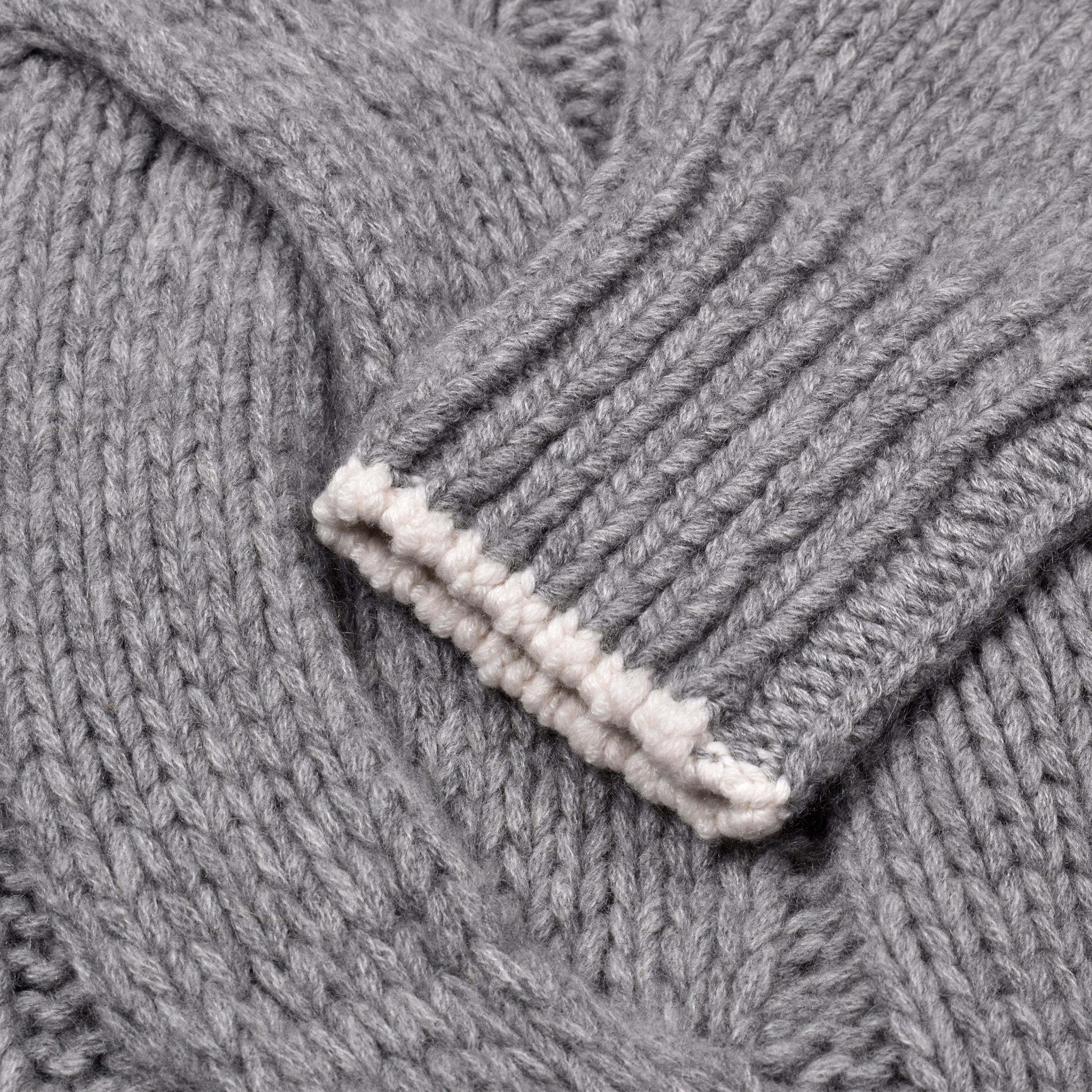 Gray cashmere sweater