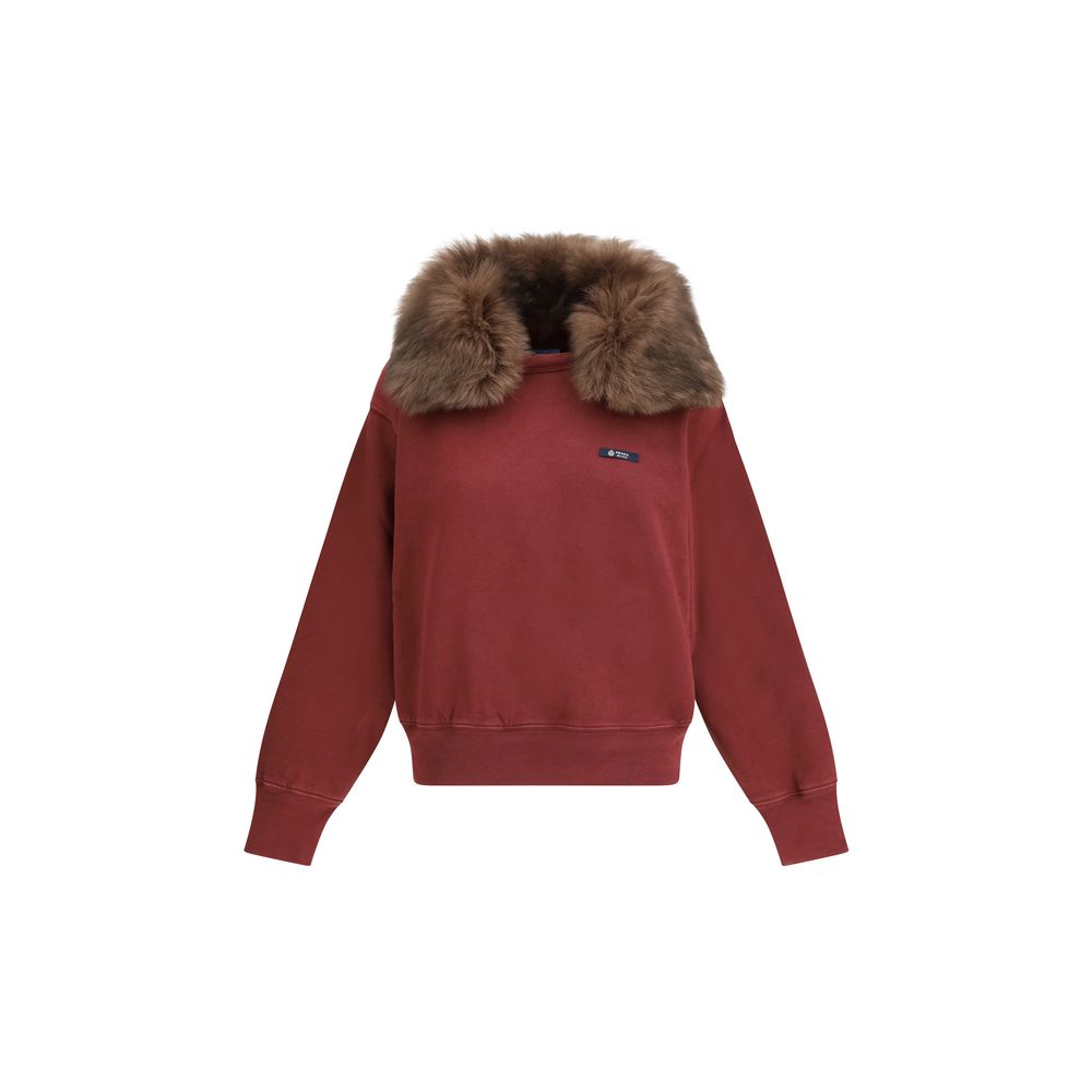 Burgundy cotton sweatshirt