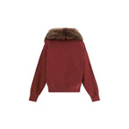 Burgundy cotton sweatshirt