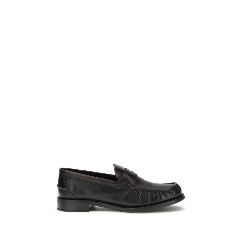 Leather loafers