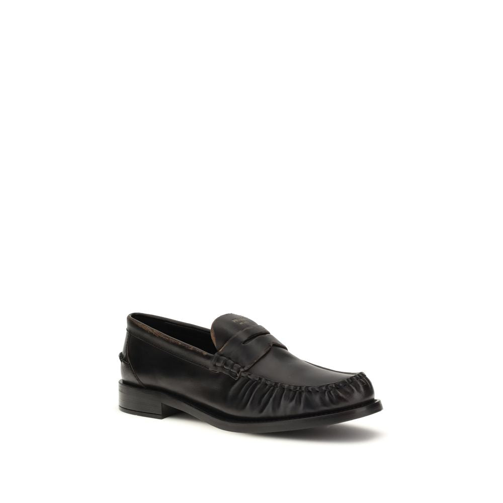 Leather loafers