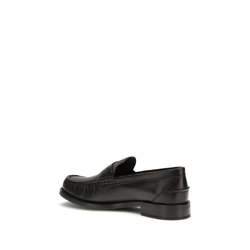 Leather loafers