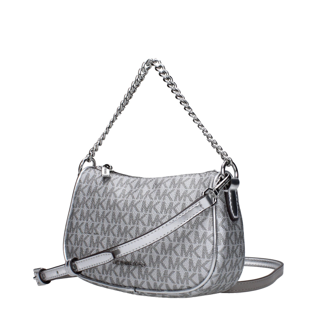 Borsa in tessuto grigio