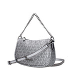 Borsa in tessuto grigio