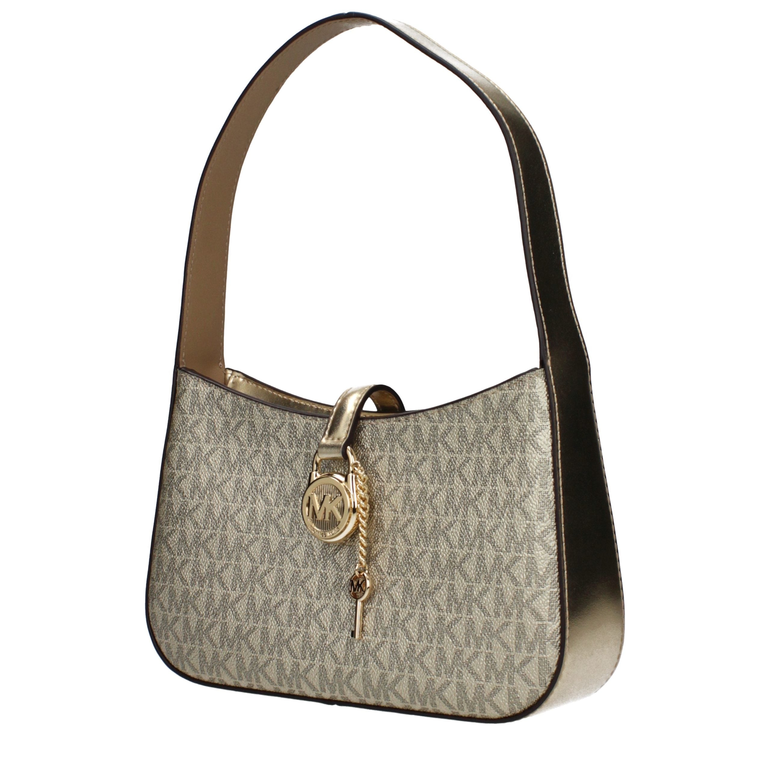 Golden fabric bag