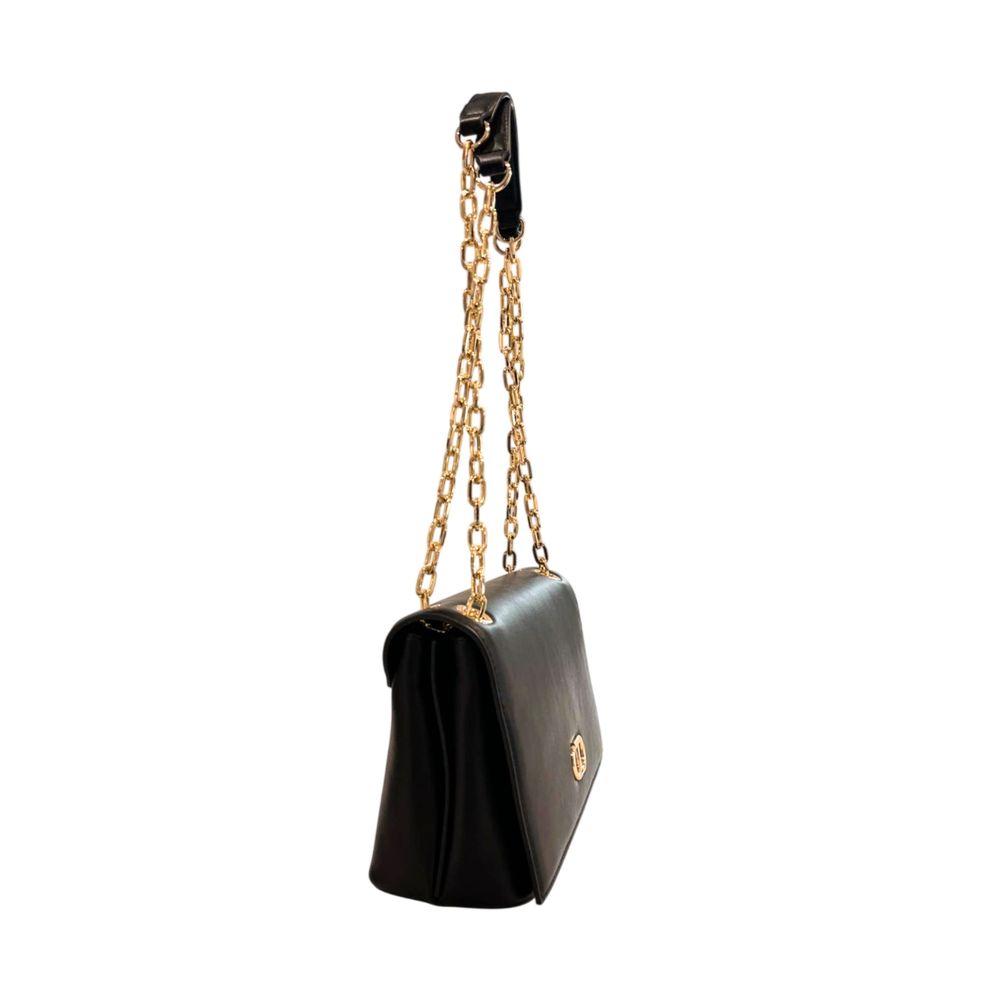 Borsa a tracolla con catena oro