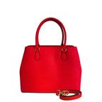 Red bag with shoulder strap