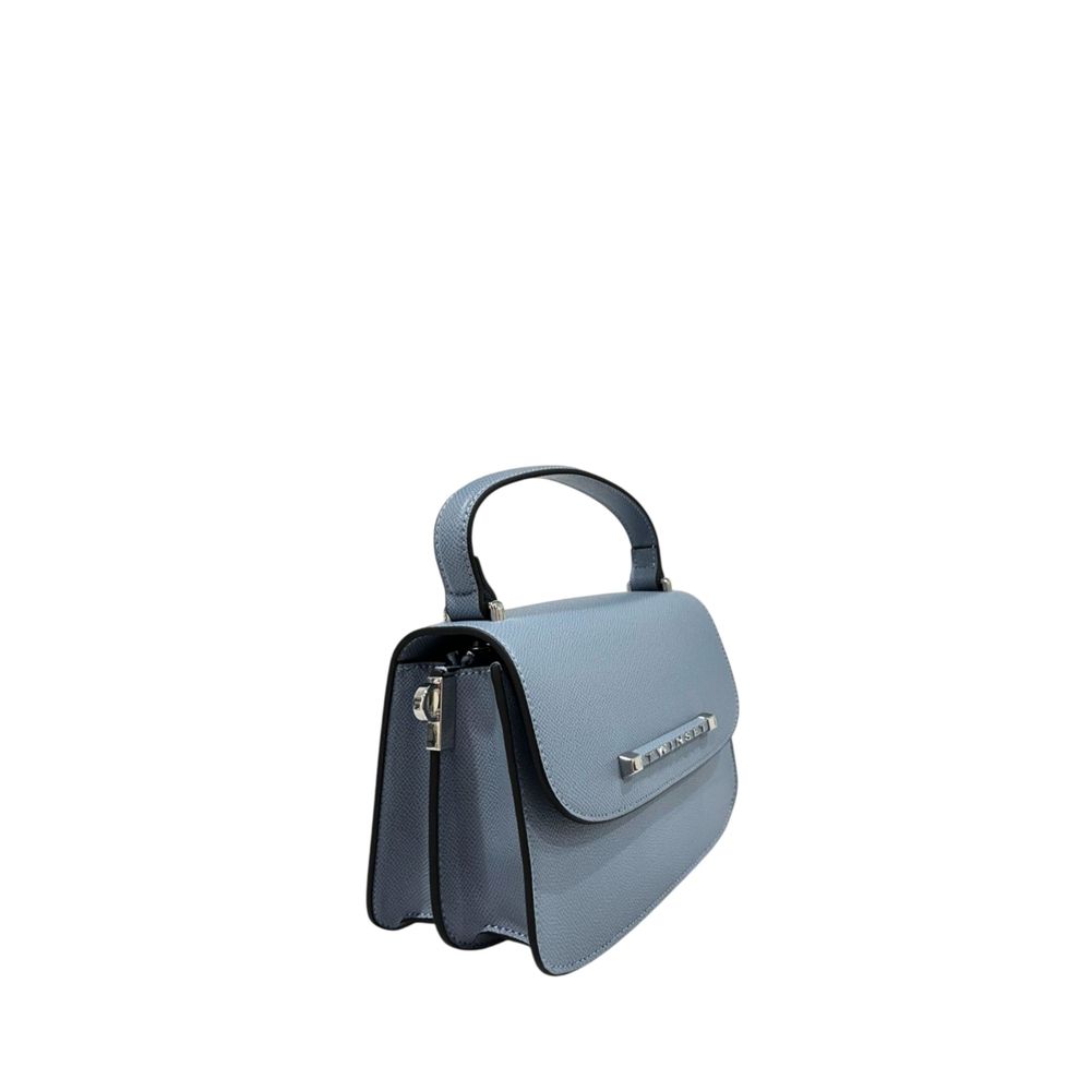Mini borsa a mano blu