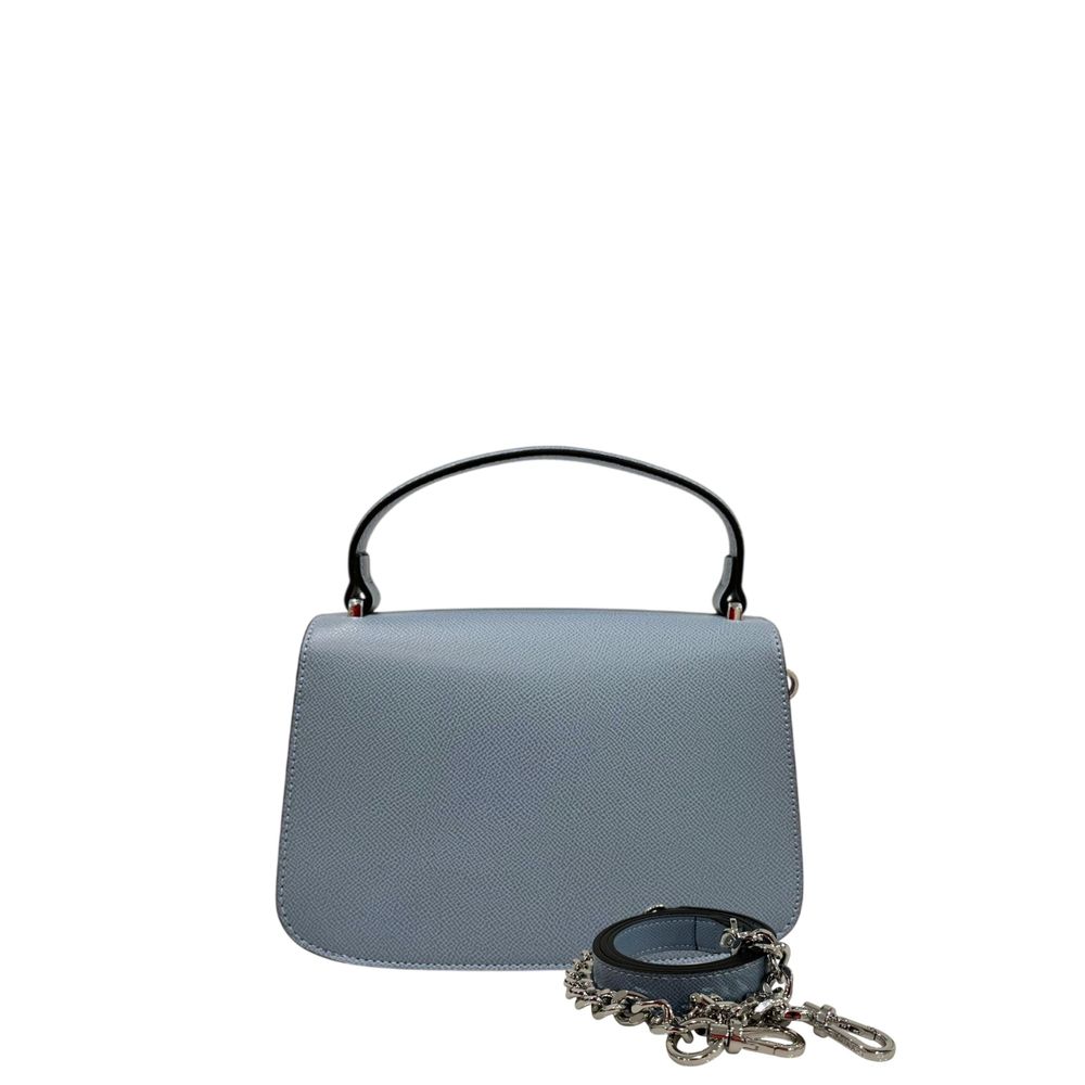 Mini borsa a mano blu