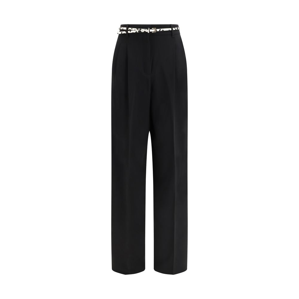 Elegant belted trousers