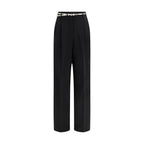 Elegant belted trousers