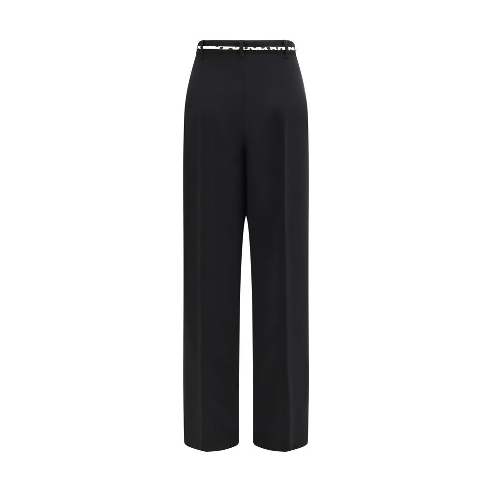 Elegant belted trousers