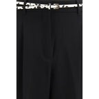 Elegant belted trousers