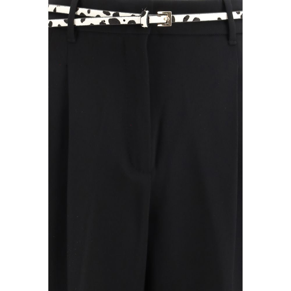 Elegant belted trousers
