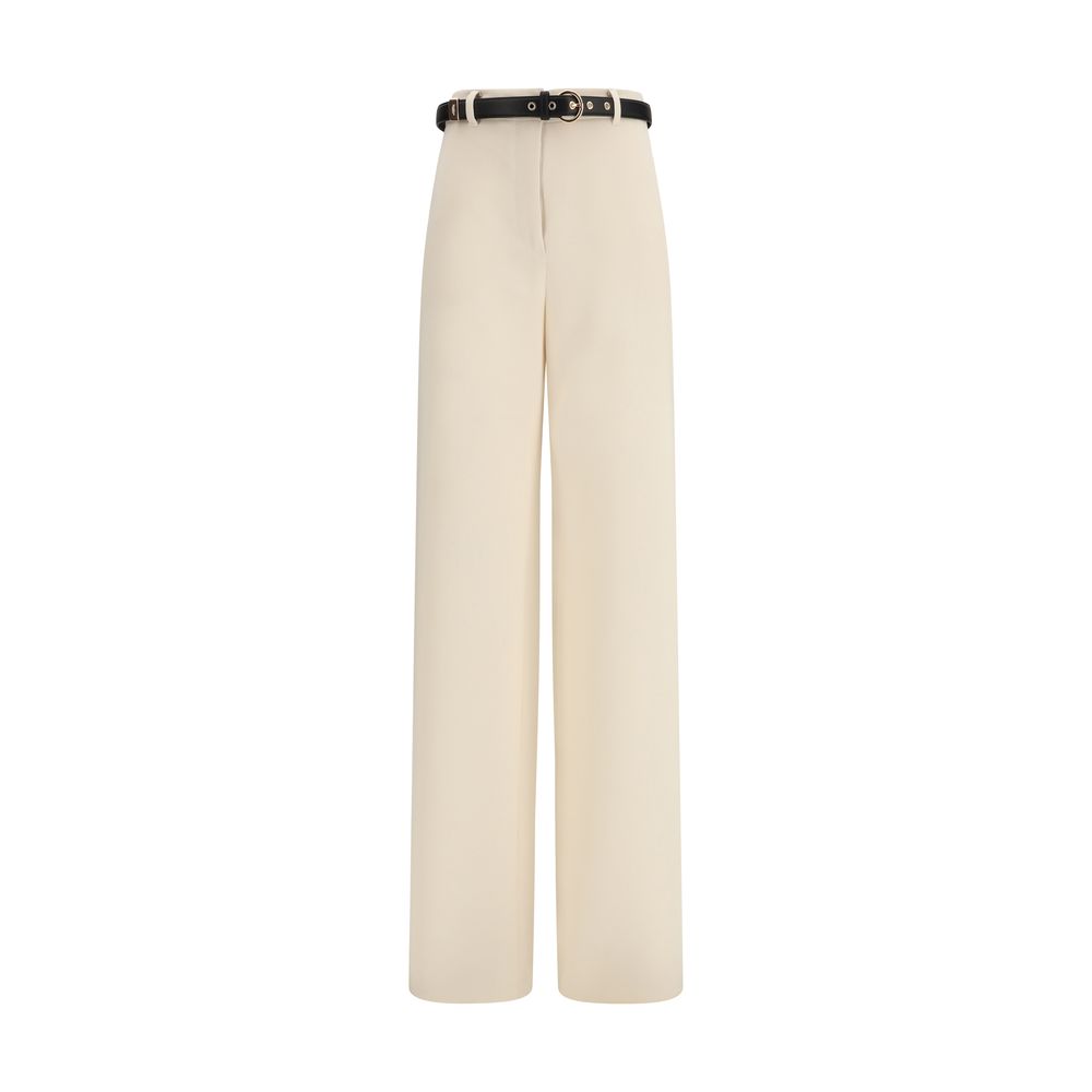 Belted elegant trousers