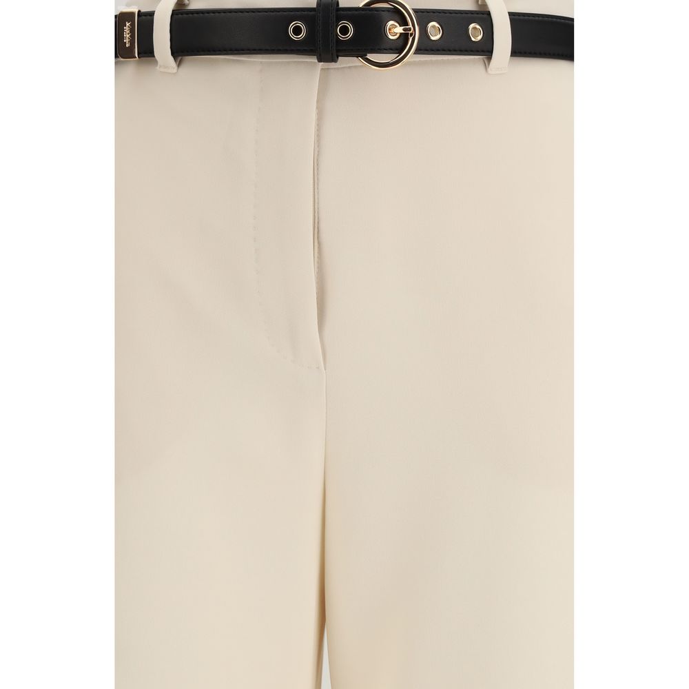 Belted elegant trousers