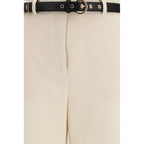 Belted elegant trousers