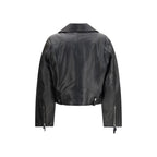 Giacca in pelle nera