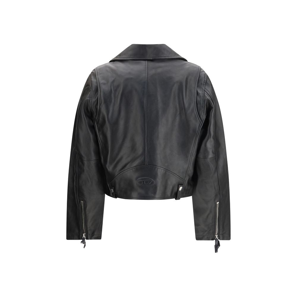 Giacca in pelle nera