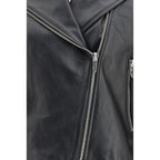 Giacca in pelle nera