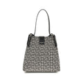Black cotton shoulder bag