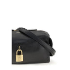 Borsa a tracolla in pelle di vitello nera