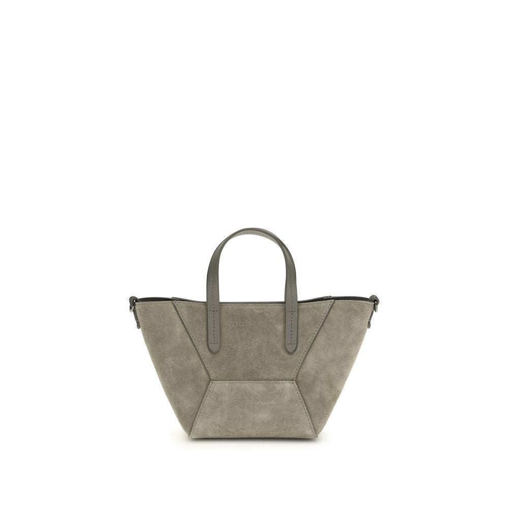 Suede shoulder bag