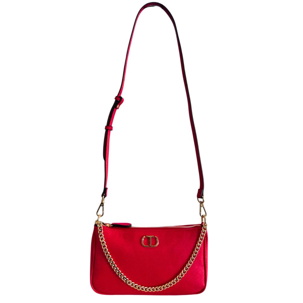 Red crossbody bag