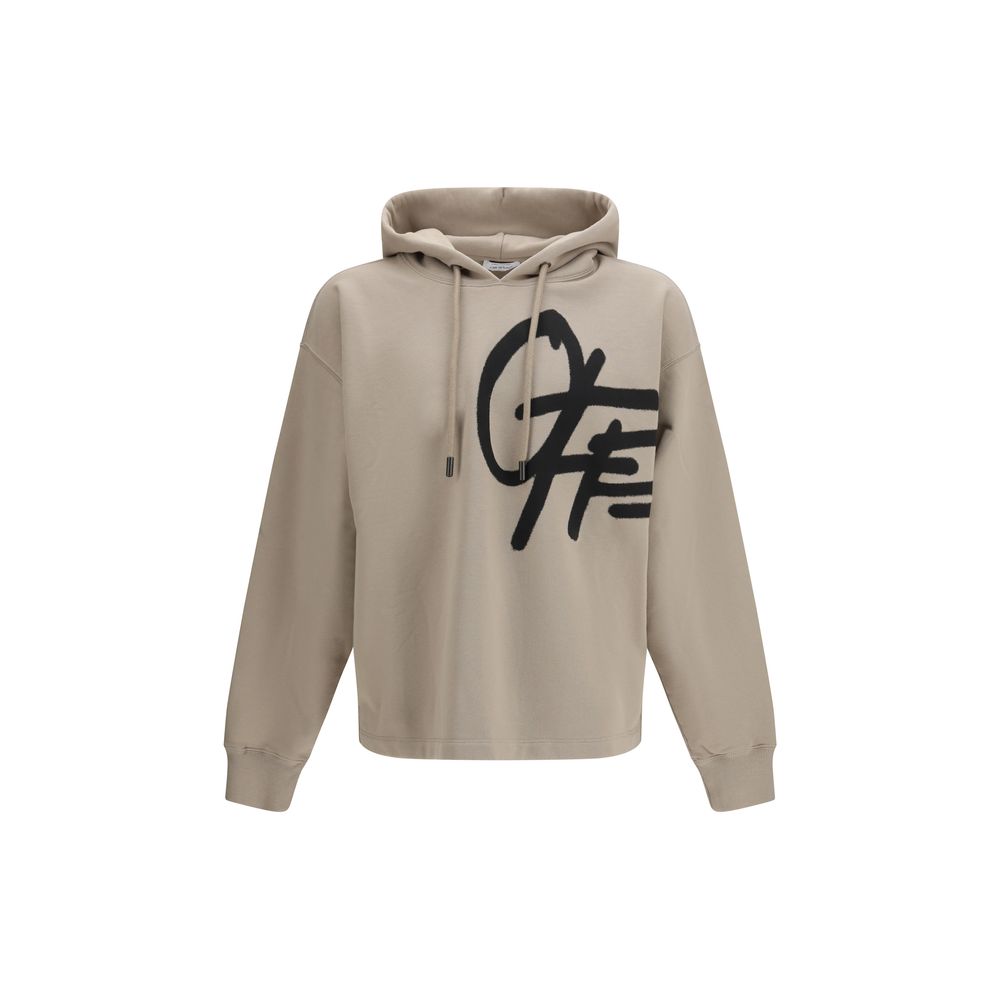 Beige cotton sweatshirt