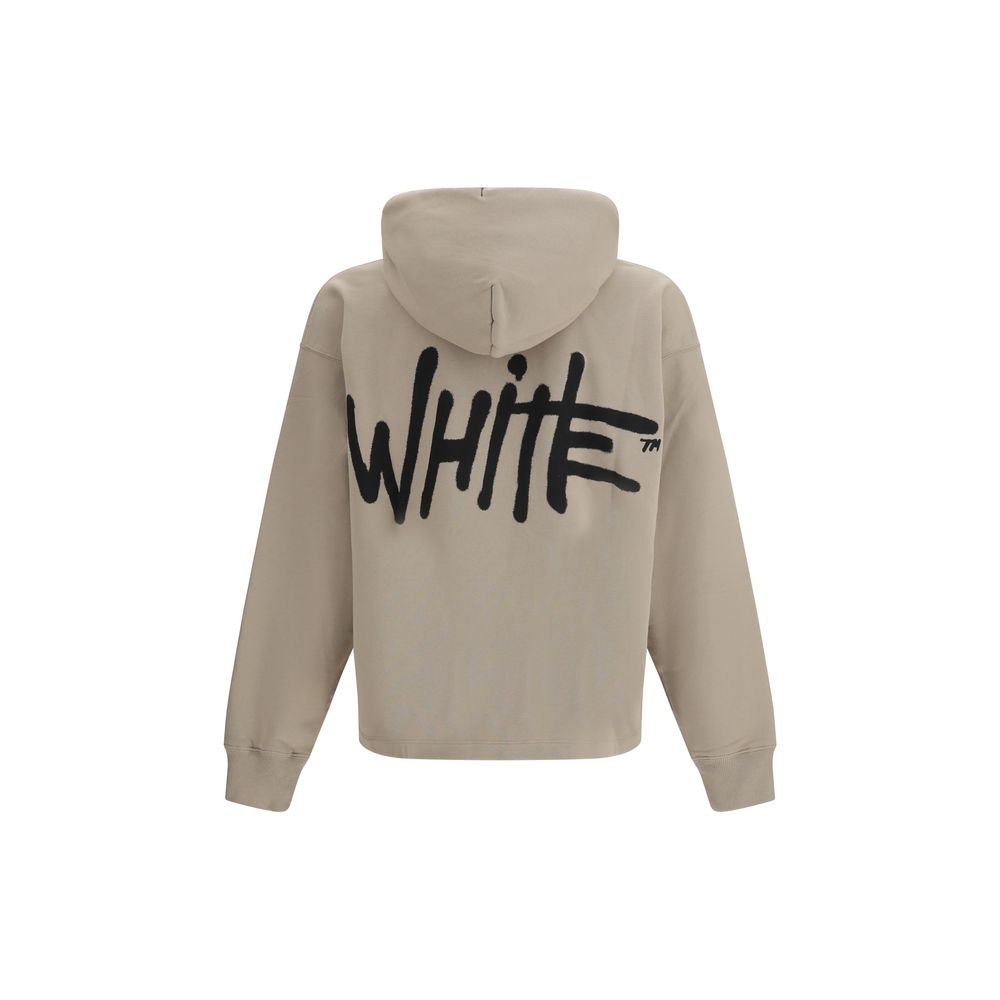 Beige cotton sweatshirt