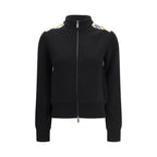 Black wool cardigan
