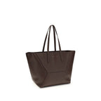 Leather tote bag