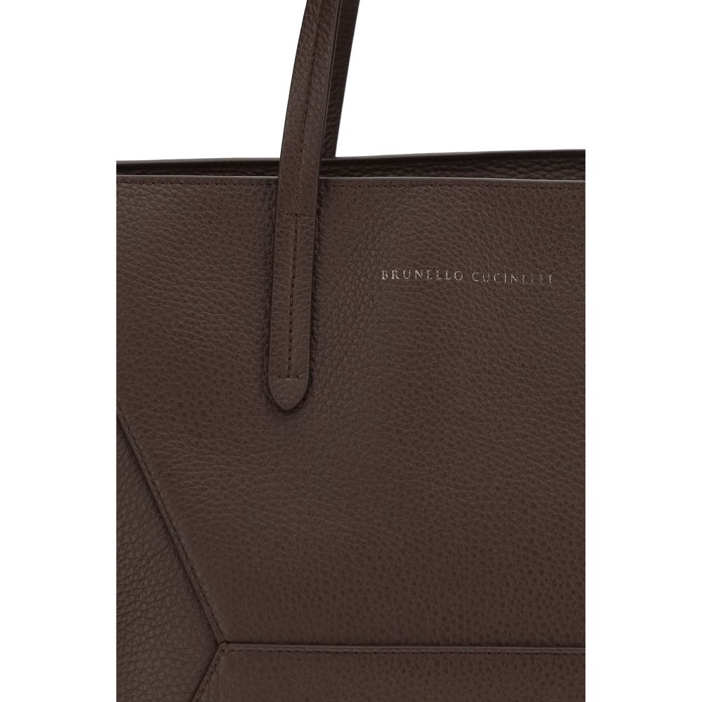 Leather tote bag