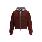 Bomber in tessuto bordeaux