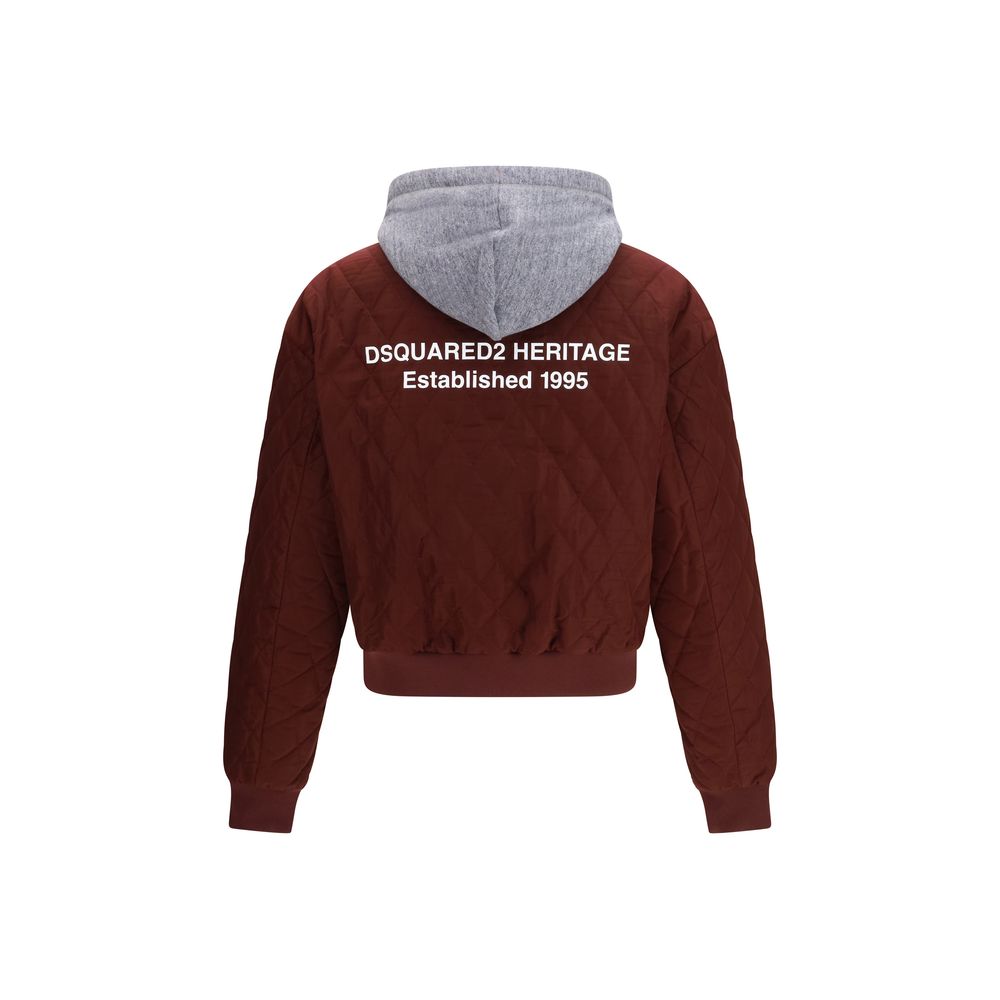 Bomber in tessuto bordeaux