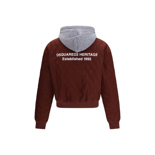 Bomber in tessuto bordeaux