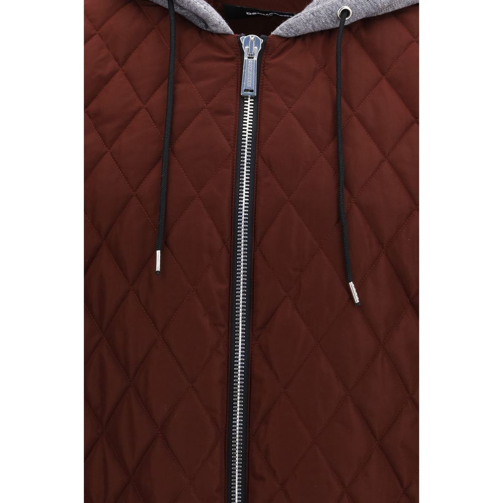 Bomber in tessuto bordeaux